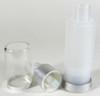 Airless Pump Bottles Lotion Serum Treatment Refillable Packaging - 30 ml / 1 oz. (Frost) • 5018 Beauty Makeup Supply.com