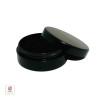 Black Cosmetic Jars Plastic Beauty Containers with Lids - 20 Gram (Black / Clear) • 3827 / 3828 Beauty Makeup Supply