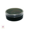 Black Cosmetic Jars Plastic Beauty Containers with Lids - 20 Gram (Black / Clear) • 3827 / 3828 Beauty Makeup Supply
