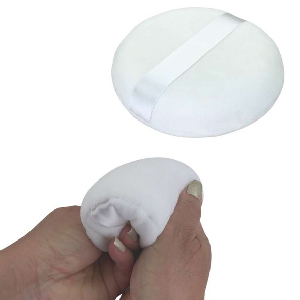 Body Powder Puffs Large 5 Inch Soft Handmade Powder Puffs with Satin Ribbon • 3004A Beauty Makeup Supply
