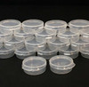 Cosmetic Flip Top Hinged Lid Jars Beauty Containers - 10 Ml (Clear) • 5094 Beauty Makeup Supply