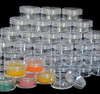 Cosmetic Jars Plastic Beauty Containers 10 Gram (Clear / White / Black Lids) Beauty Makeup Supply