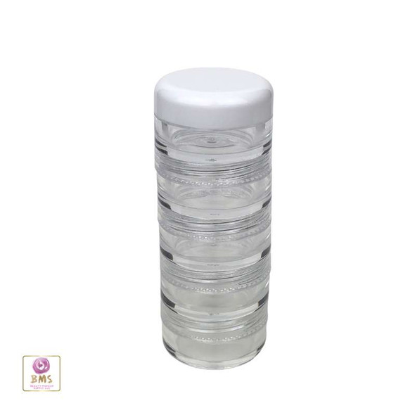 Cosmetic Jars Stackable Beauty Container - 5 Gram / 5 Ml • 3216 Beauty Makeup Supply