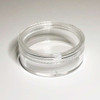 Cosmetic Sifter Jars Plastic Beauty Containers - 20 Gram (Black / Clear Lid) • 3062 / 5048