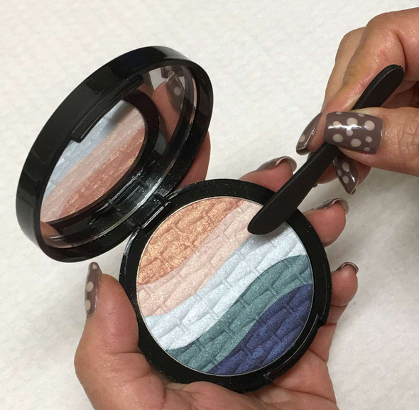 Cosmetic Spatulas Black Rounded Tip Makeup Mixing Tool (50) • 5041 Beauty Makeup Supply