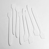 Cosmetic Spatulas Long Handle Slant Tip Mixing Tool (50) • 5056 Beauty Makeup Supply