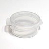 Cosmetic Hinged Lid Jars Beauty Containers - 5 Ml (Clear)