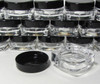 Cute square eye shadow container jar with black tops
