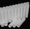Lip Balm Tubes Plastic Beauty Containers - 0.15 oz. White Rounded Edge Caps • 9160 Beauty Makeup Supply