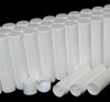 Lip Balm Tubes Plastic Beauty Containers - 0.15 oz. White Rounded Edge Caps • 9160 Beauty Makeup Supply