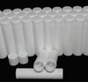 Lip Balm Tubes Plastic Beauty Containers - 0.15 oz. White Rounded Edge Caps • 9160 Beauty Makeup Supply