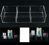 Luxury Large Acrylic Cosmetic Beauty Organizers 3-Compartment • 5643 Beauty Makeup Supply