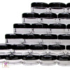 Makeup Jars Empty Plastic Lip Balm Cosmetic Containers - 5 Gram (Clear / White / Black Lids) Beauty Makeup Supply