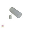 Plastic Bottles HDPE Cylinder Liquid Bottles Disc Top Cap - 4 oz. (Natural) • 9764DW Beauty Makeup Supply
