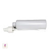 Plastic Bottles PE Lotion Pump Bottles with Over Cap - 200ml (White) Beauty Makeup Supply