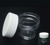 Plastic Jars Beauty Containers w/ White Lined Screw On Cap 7.5 Ml (5 jars) • 5037 Beauty Makeup Supply