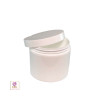 Plastic Jars White Double Wall Containers 4 oz. (White / Black Cap) • 9311 / 9312 Beauty Makeup Supply