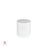 Plastic PET Jars Cosmetic Beauty Containers & Seal 8 oz. (White / Black Cap) • 9343 / 9344 Beauty Makeup Supply
