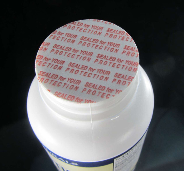 Pressure Seal Liner on top of a bottle.