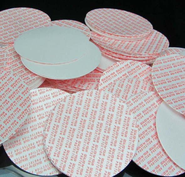 Press and Seal Foam Liners Tamper Proof Beauty Container Sealer 70 mm (100) • 9470