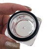Cosmetic Jars Thick Wall Square Beauty Containers 10 Gram with Black Trim Acrylic Window Cap www.beauty-makeup-supply.com