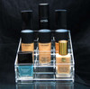 Square Acrylic Nail Polish & Cosmetic Organizer Display • 5680 Beauty Makeup Supply
