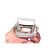 Acrylic Beauty Containers Square Cosmetic Cream  Jars w/ Sealing Disc 50ml • 3950
