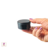 Cosmetic Jars Plastic Black Beauty Containers with Lids - 30 Gram (Matte Black / Silver Lid) 