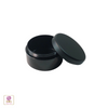 Cosmetic Jars Plastic Black Beauty Containers with Lids - 30 Gram (Matte Black / Silver Lid) 
