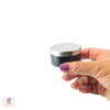 Cosmetic Jars Plastic Black Beauty Containers with Lids - 30 Gram (Matte Black / Silver Lid) 