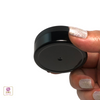  20 Gram Cosmetic Jars Plastic Black Beauty Containers with Matte Black Lid www.Beauty-Makeup-Supply.com