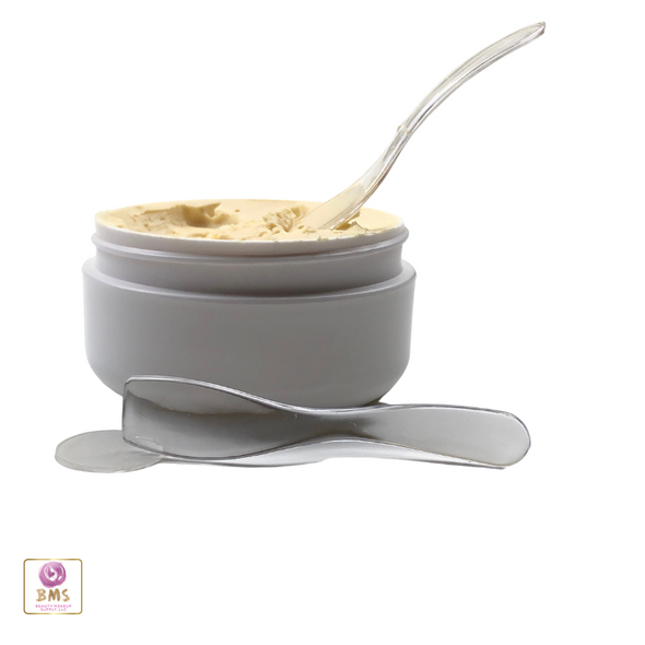 Cosmetic Curved Spatulas Clear (50) • 5001