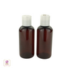 Plastic Bottles PET White Disc Top  4 oz. (Amber) • 9724DW