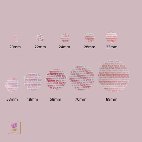 Press and Seal Foam Liners Tamper Proof Beauty Container Sealer (Sample Pack) • 9401